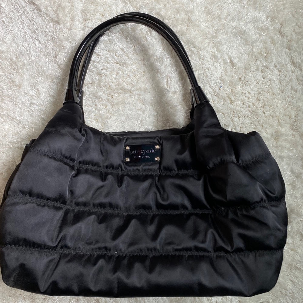 Black Kate Spade Nylon Quilted Bag